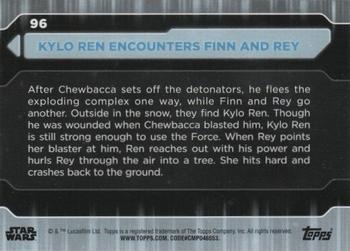 2021 Topps Star Wars: Battle Plans #96 Kylo Ren Encounters Finn And Rey Back