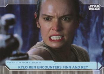 2021 Topps Star Wars: Battle Plans #96 Kylo Ren Encounters Finn And Rey Front