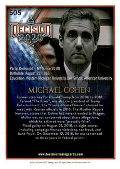 2021 Decision 2020 Series 2 #505 Michael Cohen Back