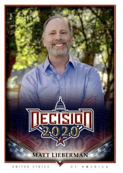 2021 Decision 2020 Series 2 #542 Matt Lieberman Front