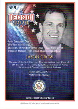 2021 Decision 2020 Series 2 #559 Jason Crow Back