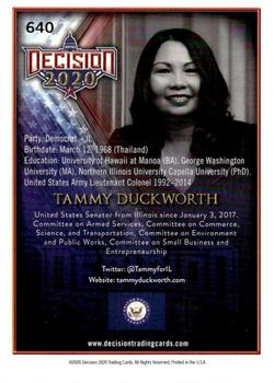 2021 Decision 2020 Series 2 #640 Tammy Duckworth Back