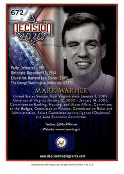 2021 Decision 2020 Series 2 #672 Mark Warner Back