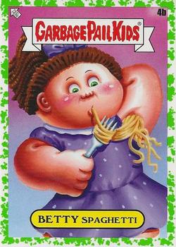 2021 Topps Garbage Pail Kids: Food Fight! - Booger Green #4b Betty Spaghetti Front