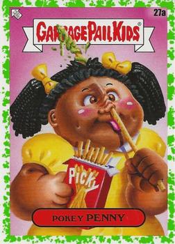 2021 Topps Garbage Pail Kids: Food Fight! - Booger Green #27a Pokey Penny Front