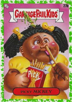 2021 Topps Garbage Pail Kids: Food Fight! - Booger Green #27b Picky Mickey Front