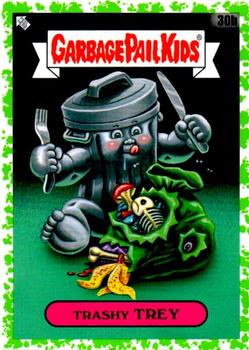 2021 Topps Garbage Pail Kids: Food Fight! - Booger Green #30b Trashy Trey Front