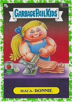2021 Topps Garbage Pail Kids: Food Fight! - Booger Green #37b Maca-Ronnie Front