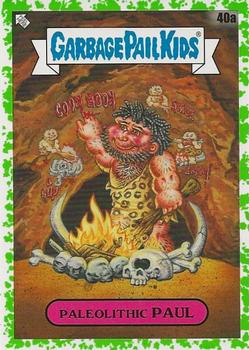 2021 Topps Garbage Pail Kids: Food Fight! - Booger Green #40a Paleolithic Paul Front