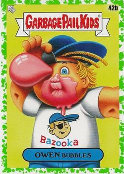 2021 Topps Garbage Pail Kids: Food Fight! - Booger Green #42b Owen Bubbles Front