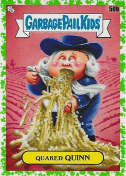 2021 Topps Garbage Pail Kids: Food Fight! - Booger Green #50b Quaker Quinn Front