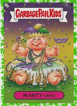 2021 Topps Garbage Pail Kids: Food Fight! - Booger Green #71b Marty Gras Front