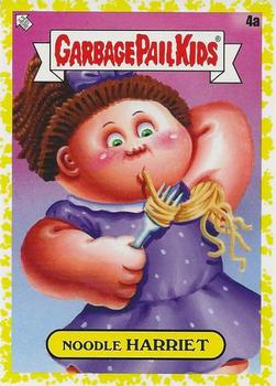 2021 Topps Garbage Pail Kids: Food Fight! - Mustard Yellow #4a Noodle Harriet Front