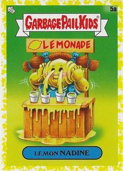2021 Topps Garbage Pail Kids: Food Fight! - Mustard Yellow #5a Lemon Nadine Front