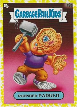 2021 Topps Garbage Pail Kids: Food Fight! - Mustard Yellow #19b Pounded Parker Front