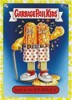 2021 Topps Garbage Pail Kids: Food Fight! - Mustard Yellow #21a Stick-Up Stanley Front
