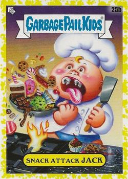 2021 Topps Garbage Pail Kids: Food Fight! - Mustard Yellow #25b Snack Attack Jack Front