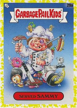 2021 Topps Garbage Pail Kids: Food Fight! - Mustard Yellow #29a Served Sammy Front