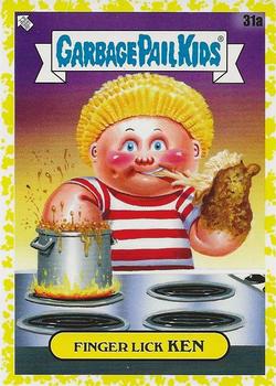2021 Topps Garbage Pail Kids: Food Fight! - Mustard Yellow #31a Finger Lick Ken Front
