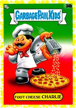 2021 Topps Garbage Pail Kids: Food Fight! - Mustard Yellow #34b Foot Cheese Charlie Front