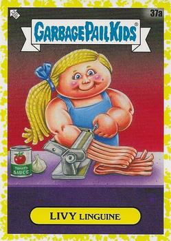 2021 Topps Garbage Pail Kids: Food Fight! - Mustard Yellow #37a Livy Linguine Front