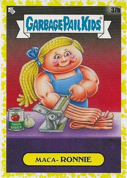 2021 Topps Garbage Pail Kids: Food Fight! - Mustard Yellow #37b Maca-Ronnie Front