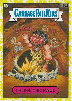 2021 Topps Garbage Pail Kids: Food Fight! - Mustard Yellow #40a Paleolithic Paul Front