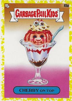 2021 Topps Garbage Pail Kids: Food Fight! - Mustard Yellow #41a Cherry on Top Front