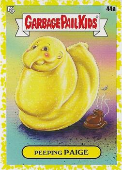 2021 Topps Garbage Pail Kids: Food Fight! - Mustard Yellow #44a Peeping Paige Front