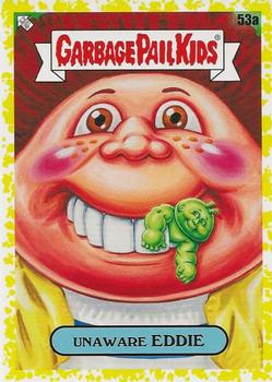 2021 Topps Garbage Pail Kids: Food Fight! - Mustard Yellow #53a Unaware Eddie Front