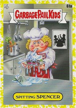 2021 Topps Garbage Pail Kids: Food Fight! - Mustard Yellow #61a Spitting Spencer Front