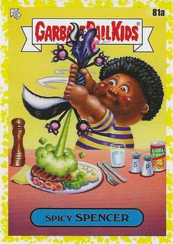 2021 Topps Garbage Pail Kids: Food Fight! - Mustard Yellow #81a Spicy Spencer Front