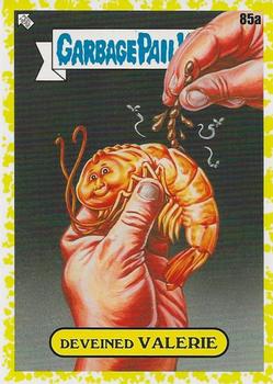 2021 Topps Garbage Pail Kids: Food Fight! - Mustard Yellow #85a Deveined Valerie Front
