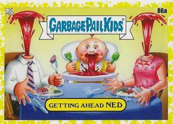 2021 Topps Garbage Pail Kids: Food Fight! - Mustard Yellow #86a Getting Ahead Ned Front