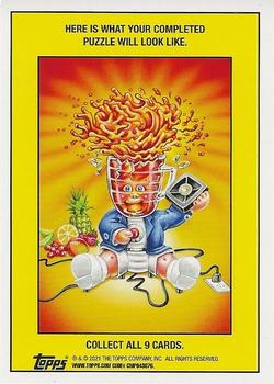 2021 Topps Garbage Pail Kids: Food Fight! - Mustard Yellow #87a Ring Poppy Back