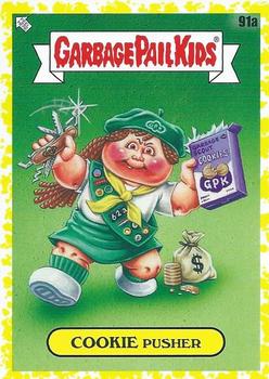 2021 Topps Garbage Pail Kids: Food Fight! - Mustard Yellow #91a Cookie Pusher Front