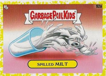 2021 Topps Garbage Pail Kids: Food Fight! - Mustard Yellow #92a Spilled Milt Front