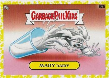 2021 Topps Garbage Pail Kids: Food Fight! - Mustard Yellow #92b Mary Dairy Front