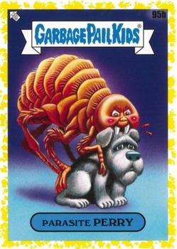 2021 Topps Garbage Pail Kids: Food Fight! - Mustard Yellow #95b Parasite Perry Front