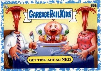 2021 Topps Garbage Pail Kids: Food Fight! - Spit in Your Food Blue #86a Getting Ahead Ned Front