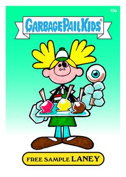 2021 Topps Garbage Pail Kids: Food Fight! - Wax Blockchain Digital Redemption #10a Free Sample Laney Front
