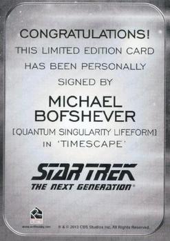 2014 Rittenhouse Star Trek Aliens  - Autographs #NNO Michael Bofshever Back