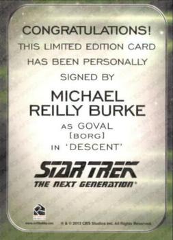 2014 Rittenhouse Star Trek Aliens  - Autographs #NNO Michael Reilly Burke Back
