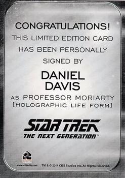 2014 Rittenhouse Star Trek Aliens  - Autographs #NNO Daniel Davis Back