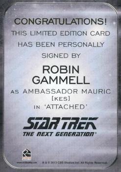 2014 Rittenhouse Star Trek Aliens  - Autographs #NNO Robin Gammell Back