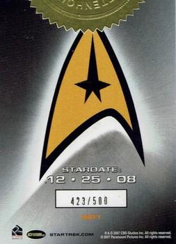 2007 Rittenhouse The Complete Star Trek Movies - Movie Posters #MP1 Movie Poster Back