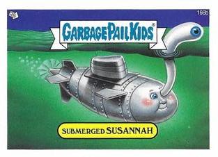 2013 Garbage Pail Kids Mini #166b Submerged Susannah Front