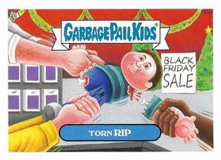 2013 Garbage Pail Kids Mini #183b Torn Rip Front