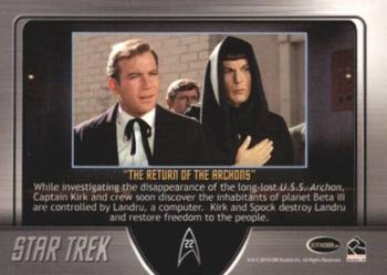 2011 Rittenhouse Star Trek: Remastered Original Series - Gold #22 The Return of the Archons Back