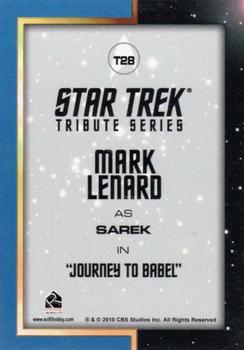 2011 Rittenhouse Star Trek: Remastered Original Series - Tributes #T28 Mark Lenard Back
